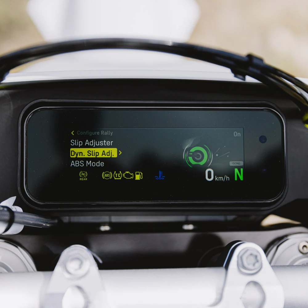 Ajuste de deslizamento dinâmico — Husqvarna 701 Enduro