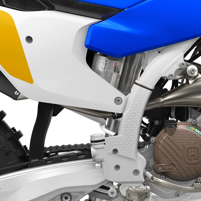 Moldura de cromo molibdênio — Husqvarna TC 125 Heritage