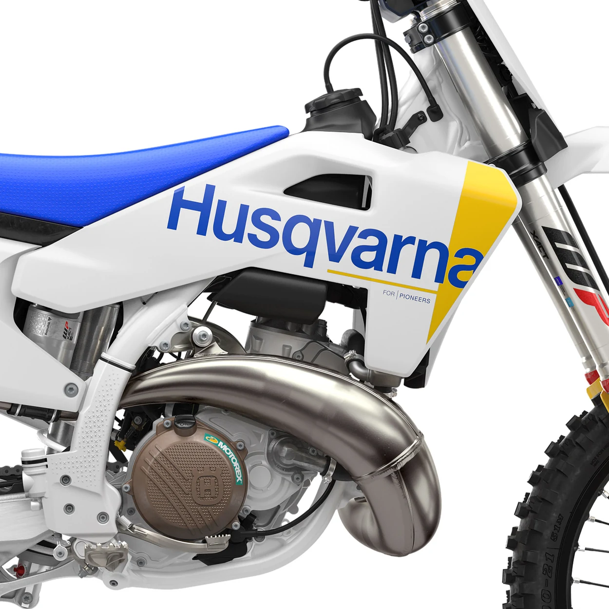 Moldura de cromo molibdênio — Husqvarna TC 125