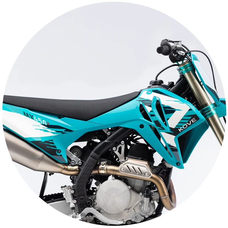 QUADRO DE DUPLA TRAVE E SUBQUADRO EM ALUMÍNO — Kove MX450