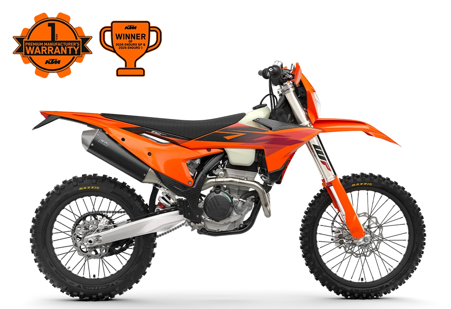 KTM 250 EXC-F em Laranja