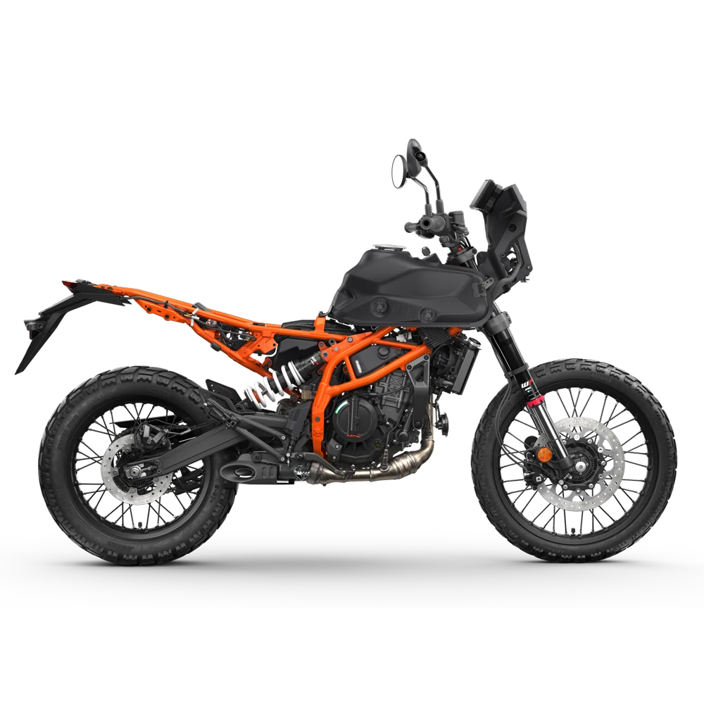 Suspensão pronta para todo-o-terreno — KTM 390 Adventure R