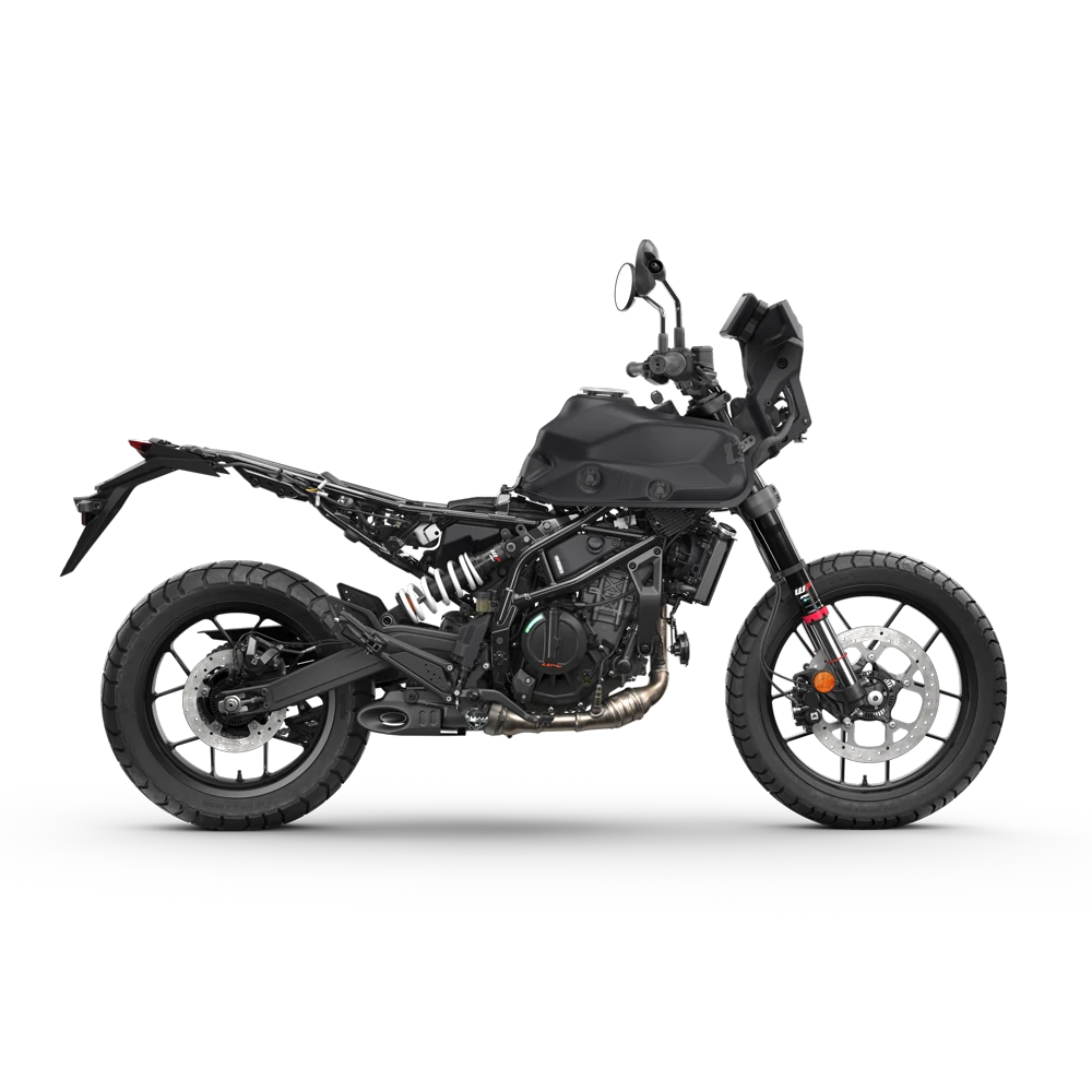 Suspensão pronta para aventura — KTM 390 Adventure X