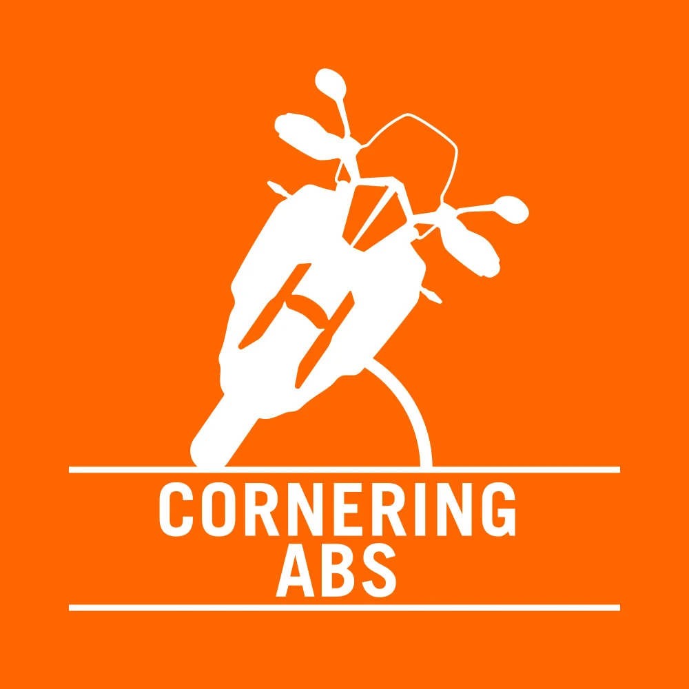 ABS em curva — KTM 890 SMT