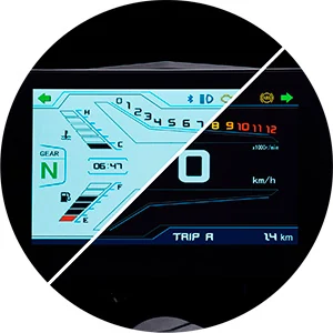 ECRÃ TFT DE 5'' — QJMotor SRK 125 R