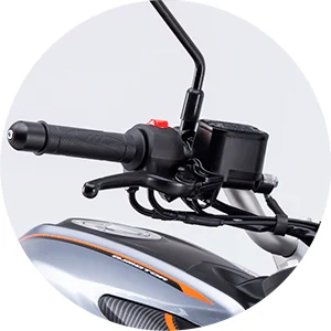 ALAVANCAS DE TRAVÃO AJUSTÁVEIS — QJMotor SRK 125 S