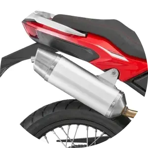ESCAPE EM POSIÇÃO ELEVADA — QJMotor SRT 125DX