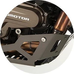 PROTEÇÃO DE CÁRTER EM ALUMÍNIO — QJMotor SRT 600SX 35 kW