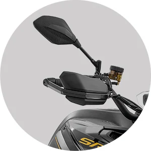 PROTEÇÕES DE MÃOS — QJMotor SRT 900SX 35 kW