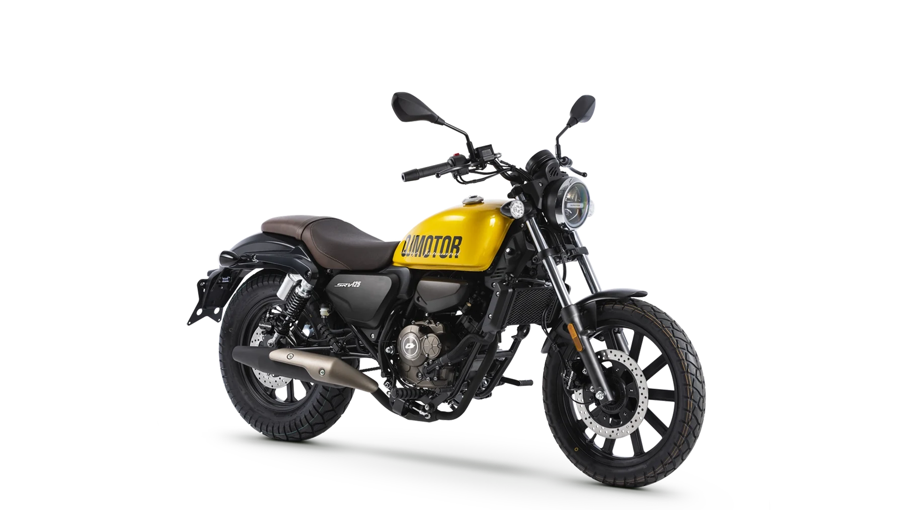 QJMotor SRV 125 em Amarelo