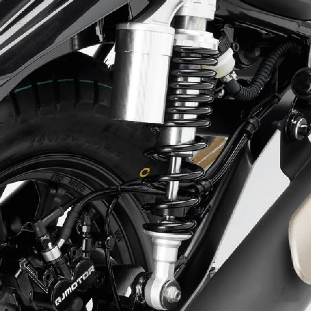SUSPENSÕES COM DUPLO AMORTECEDOR — QJMotor SRV 125