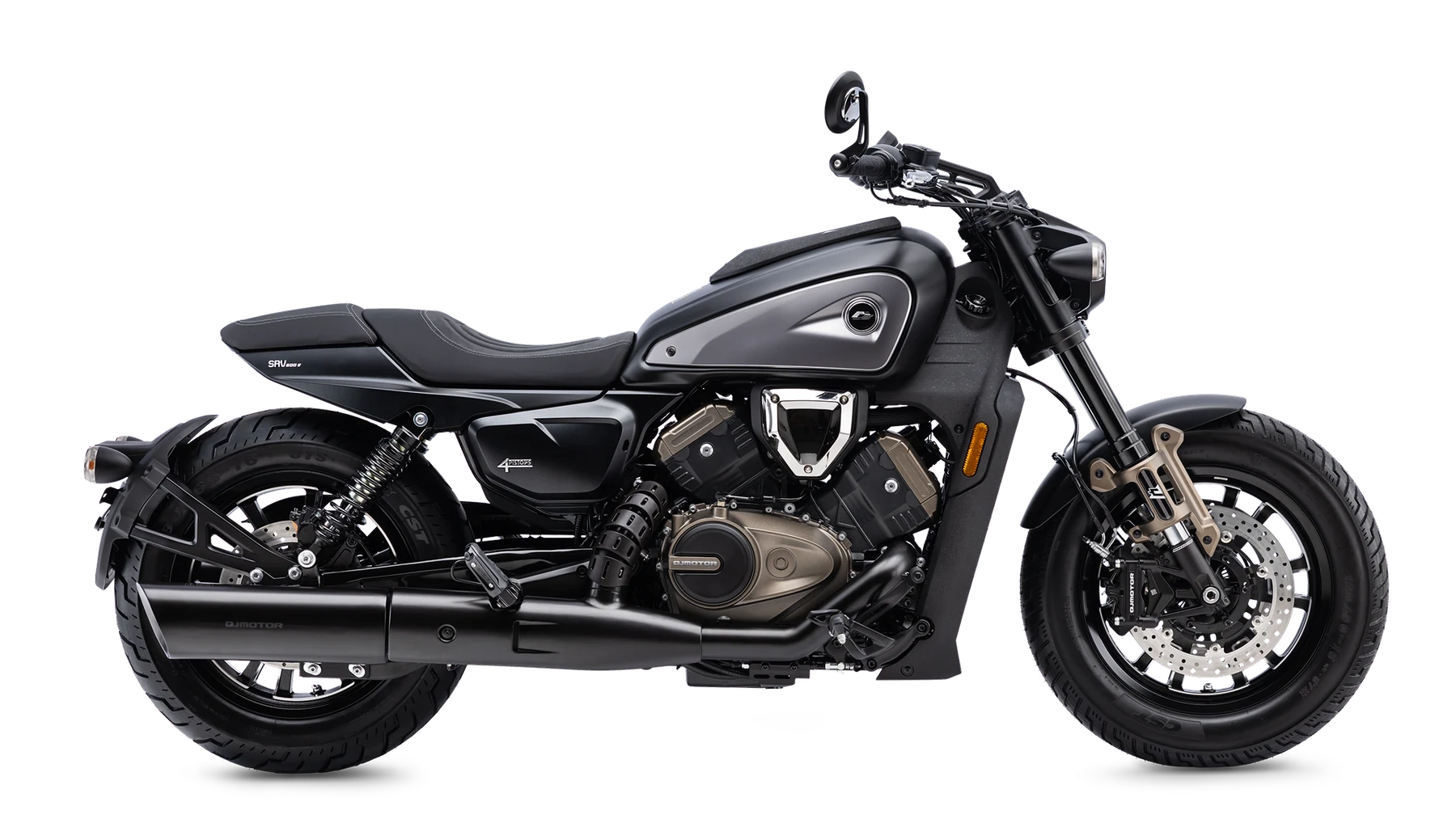 QJMotor SRV 600V em Preto-Prata