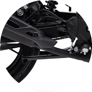 Descanso central e lateral — QJMotor TRX 125