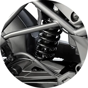 Mono-amortecedor regulável em pré-carga de mola — QJMotor TRX 125